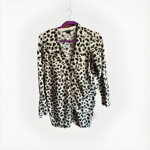 Torrid Animal Print Cardigan Button Front Plus Size 0